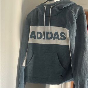 adidas Gray and White Women's Sweater